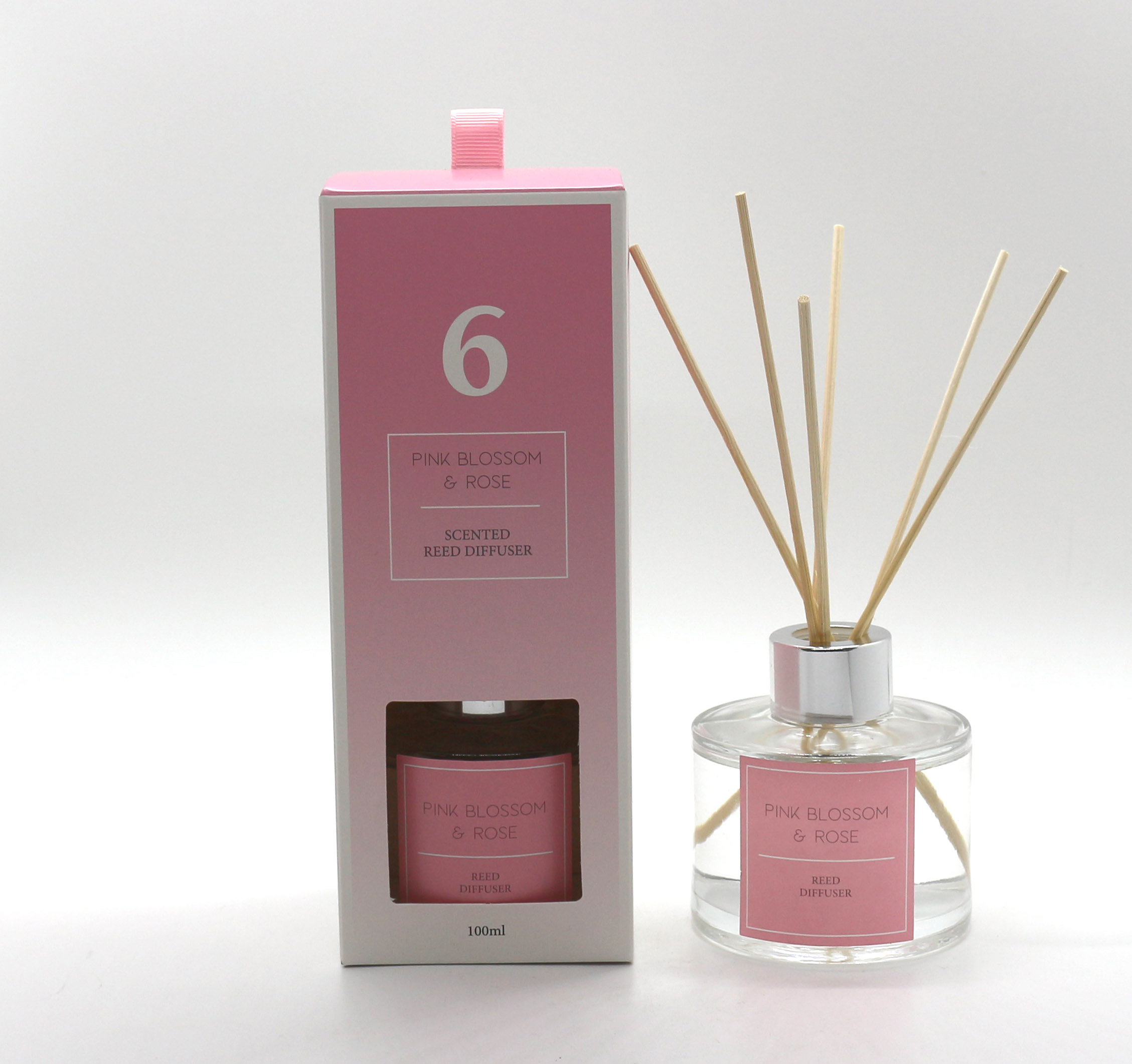 Tesco Timeless Scented Reed Diffuser - Pink Blossom & Rose 100ml