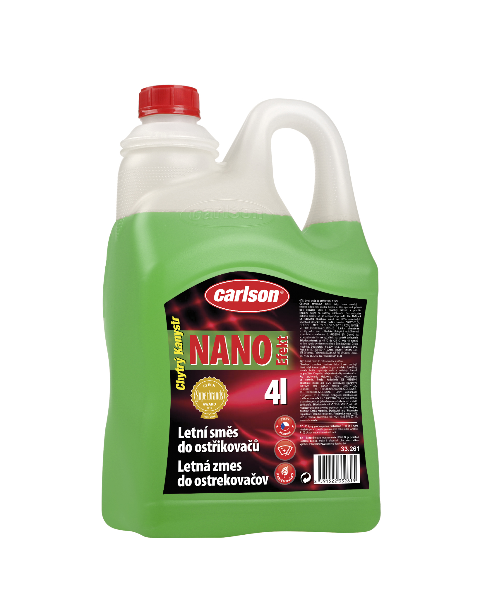 NANO SUMMER SCREEN WASH 4L FLEXI