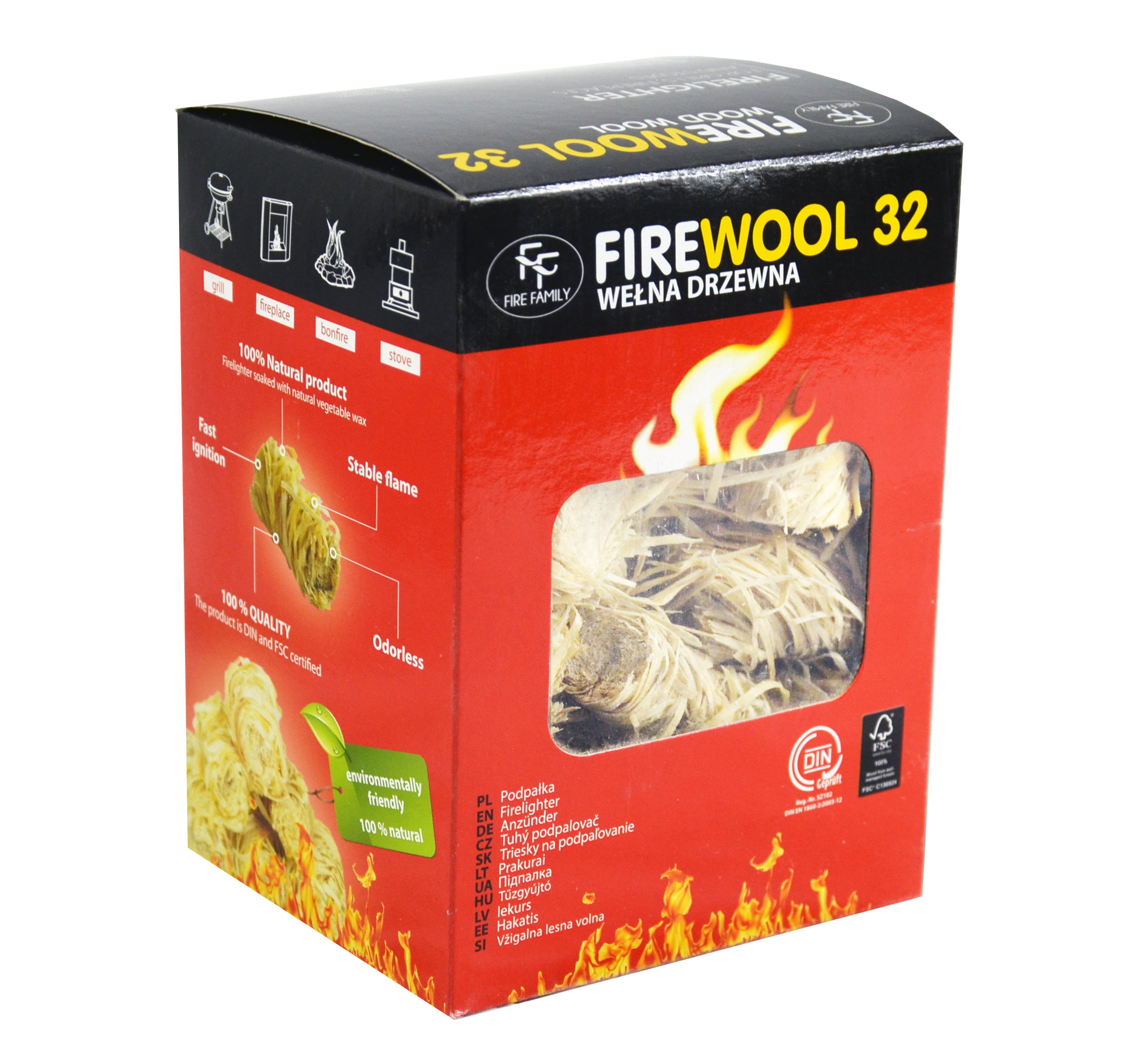 Firelighter "FF FIREWOOL 32 pcs"