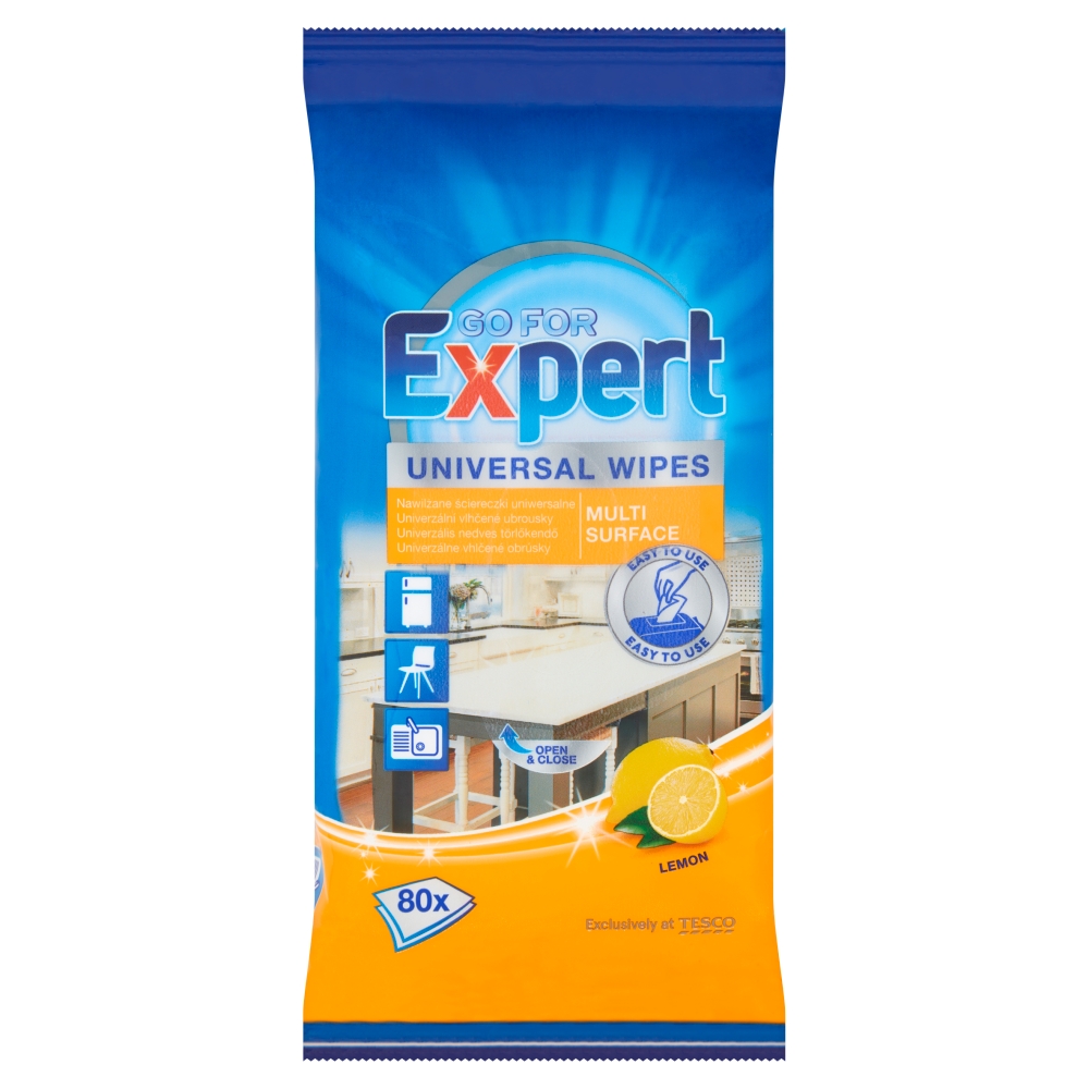 Go For Expert Universal wipes Lemon 80 pcs