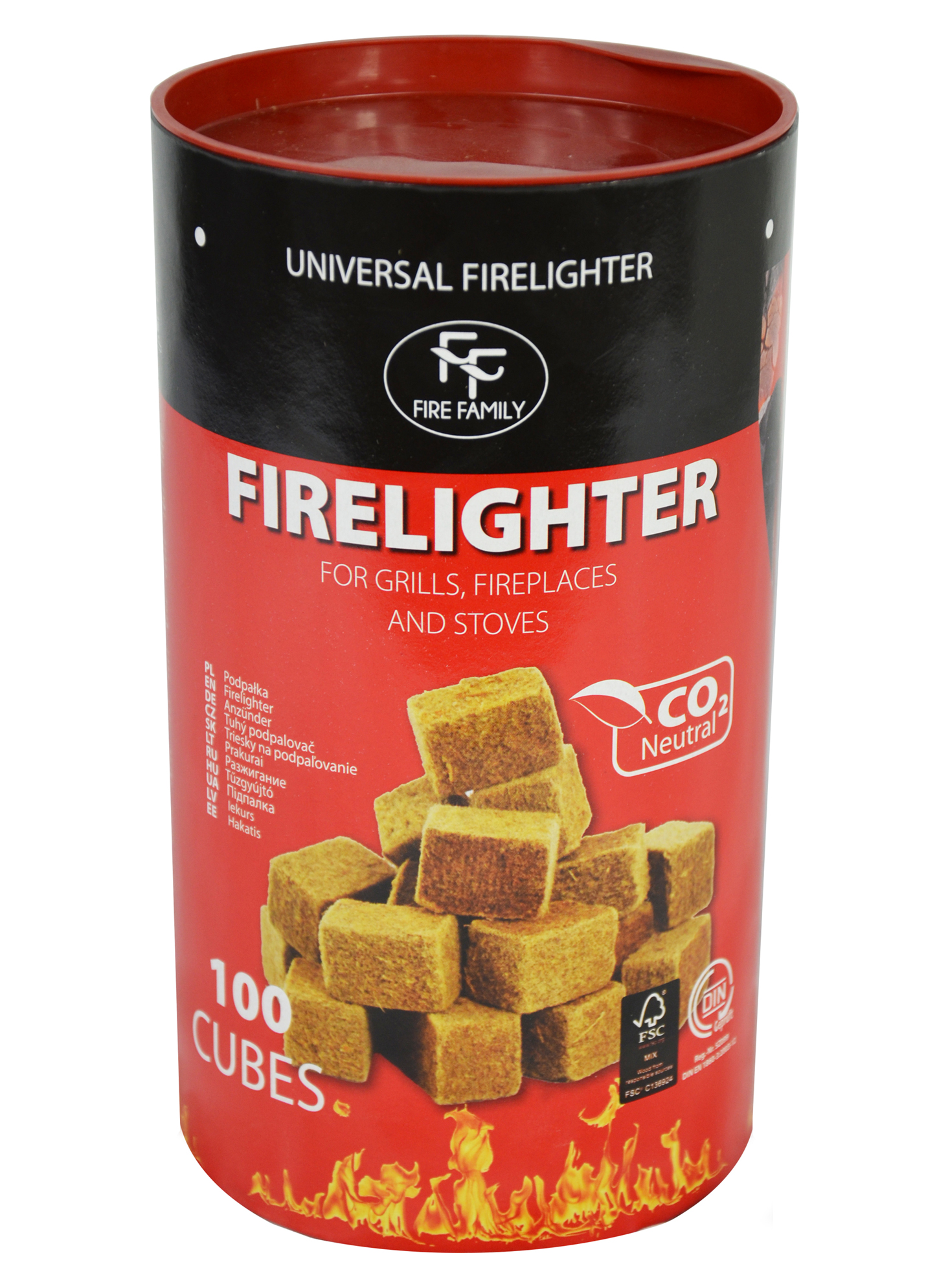 Firelighter "FF 100 pcs" – tube