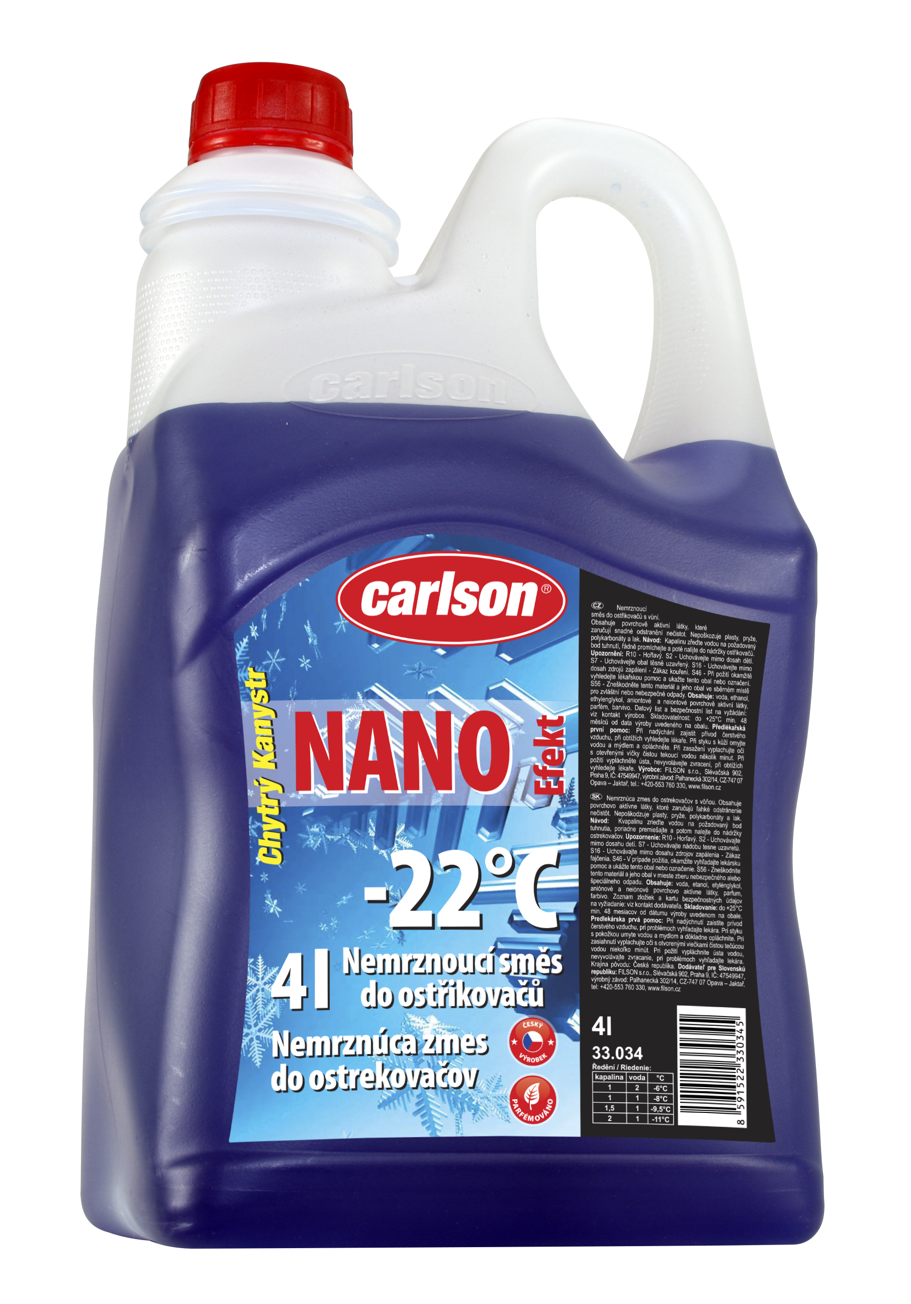 NANO - WINTER SCREEN WASH  -22°C - 4L  FLEXI