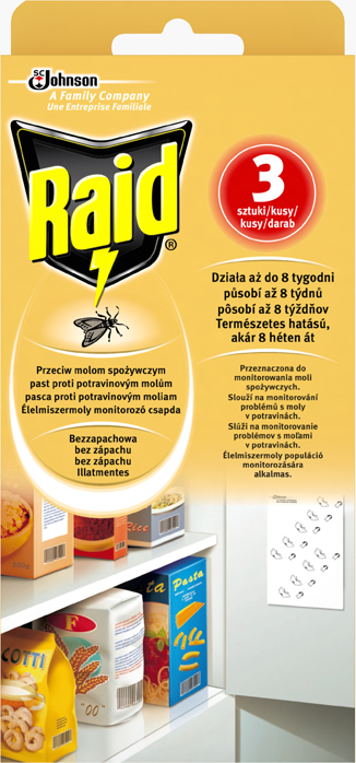 Raid Anti Food Moth 3ea/6 PL/CZ