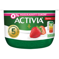 Danone Activia joghurt 0% hozzáadott cukorral