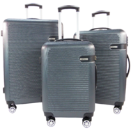 Luggage Zone fekete keményfalú bőrönd