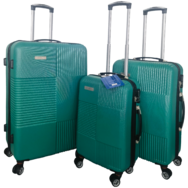 Luggage Zone zöldeskék keményfalú bőrönd