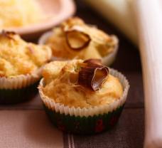 Póréhagymás-sajtos muffin