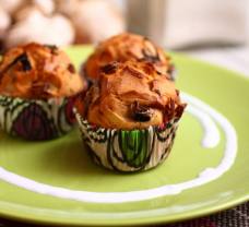 Sonkás-gombás muffin