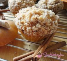 Borzas, sütőtökös muffin csokidarabkákkal